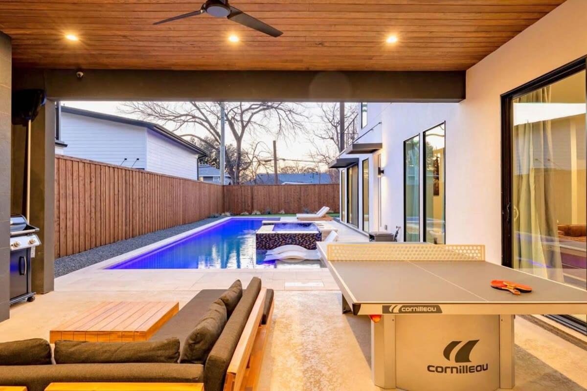 Newly Built 4Br Home In Uptown Dallas - Private Pool, Hot Tub, Gym & Games Room! Buitenkant foto